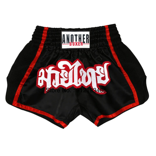 ANOTHER BOXER BLACK & RED SHORTS