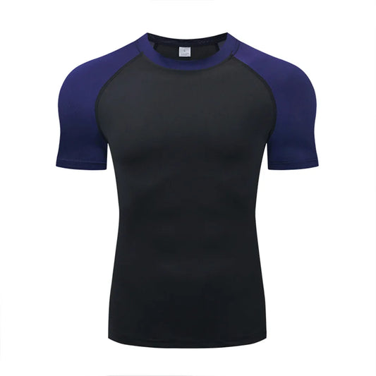 BLACK & PURPLE COMPRESSION SHIRT