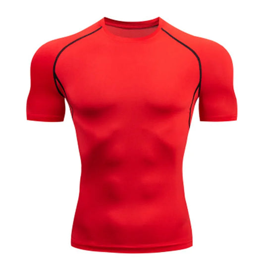 RED COMPRESSION SHIRT